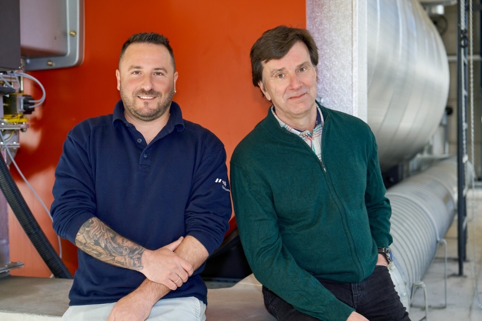 Daniele Dilettoso, Gruppenleiter Fernw&auml;rme Produktion, und Michael Stang, Leiter Projekte, sind f&uuml;r das Projekt zust&auml;ndig. 
